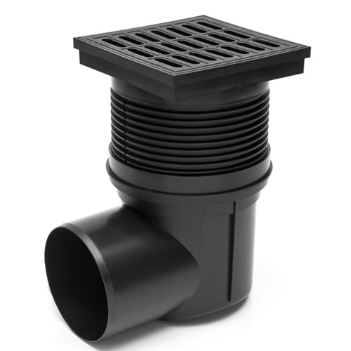 Сифон рогов ф110 PP -150х150х255mm с клапа - www.sifon.bg