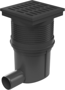 Сифон рогов DN50 NEPTUNE, решетка 150х150мм PP -K3